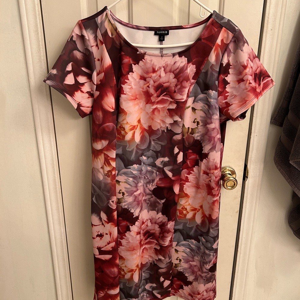 Torrid Floral Print Dress - Multicolor